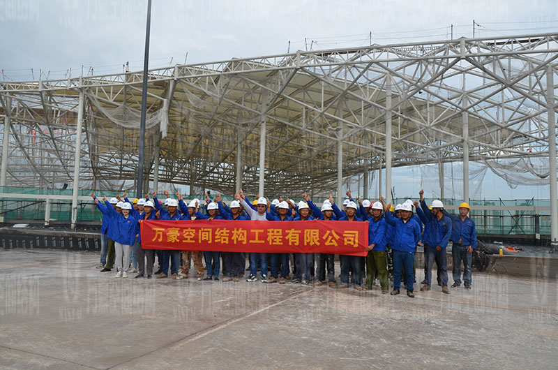 萬豪空間結(jié)構(gòu)員工到杭州亞運(yùn)會(huì)棒（壘）球體育文化中心膜結(jié)構(gòu)項(xiàng)目學(xué)習(xí)交流