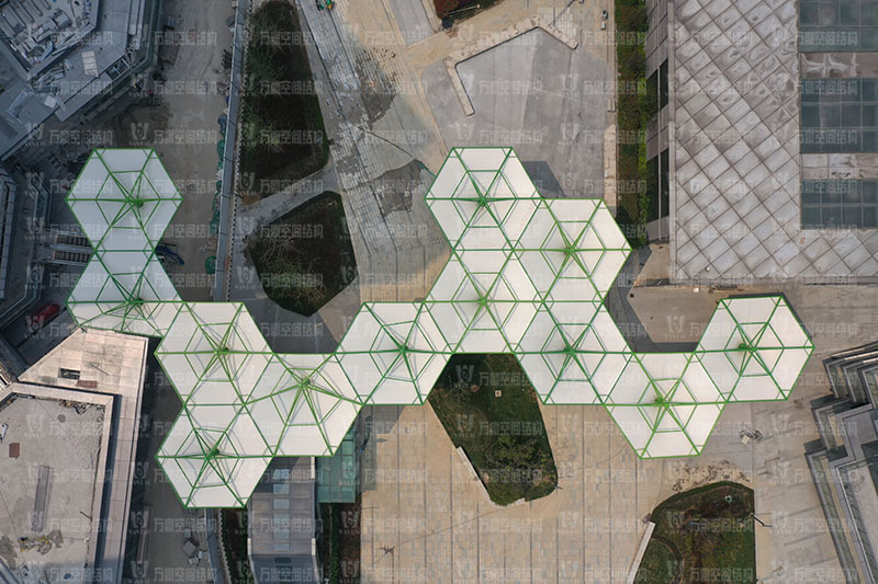 五鄉(xiāng)地鐵站傘狀PTFE膜結構工程