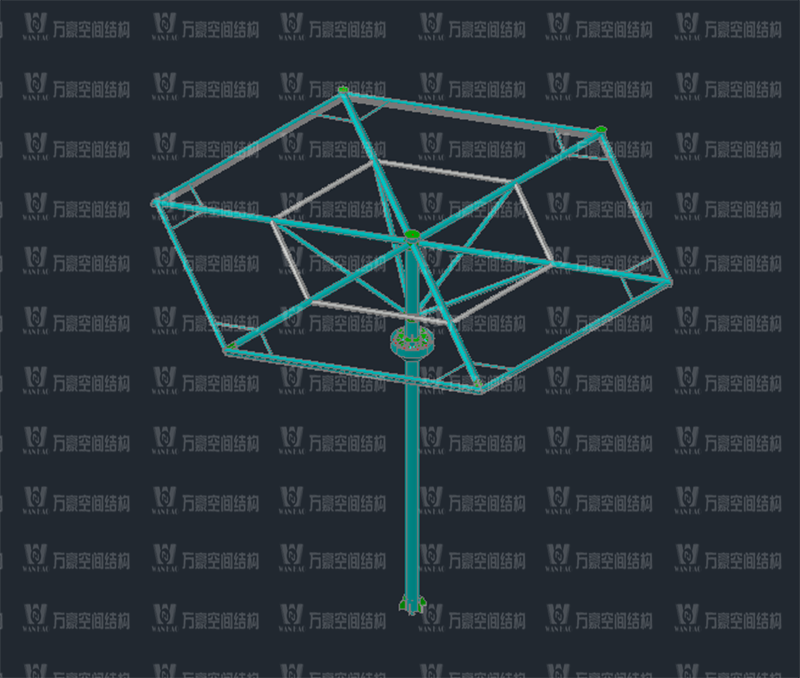 五鄉(xiāng)地鐵站傘狀PTFE膜結構工程