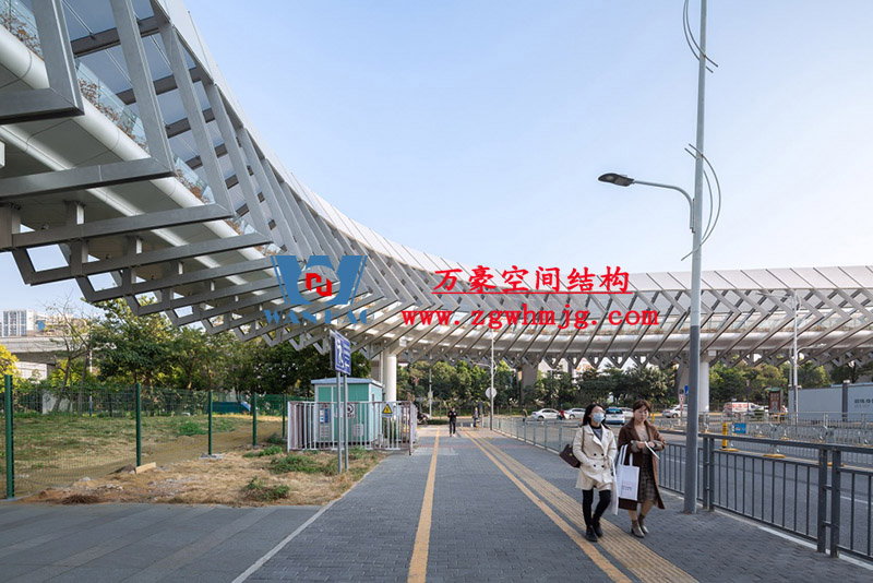 深圳龍崗三館一城ETFE連廊膜結(jié)構(gòu)項目