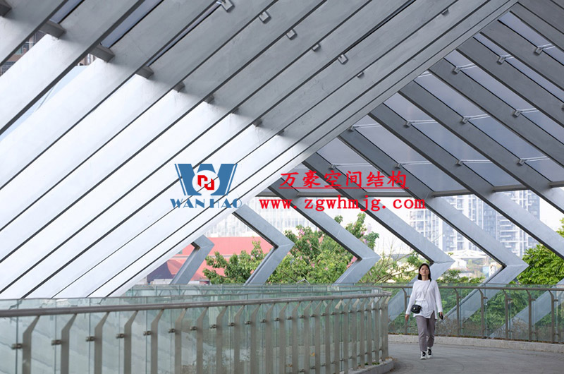 深圳龍崗三館一城ETFE連廊膜結(jié)構(gòu)項目