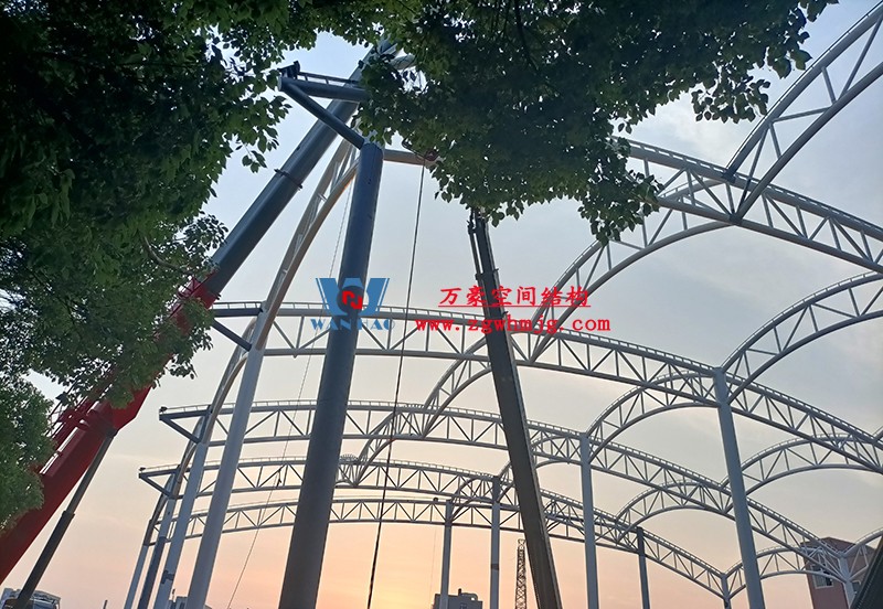 國網(wǎng)江西省電力有限公司培訓(xùn)中心實訓(xùn)基地改造膜結(jié)構(gòu)項目最新施工進(jìn)度