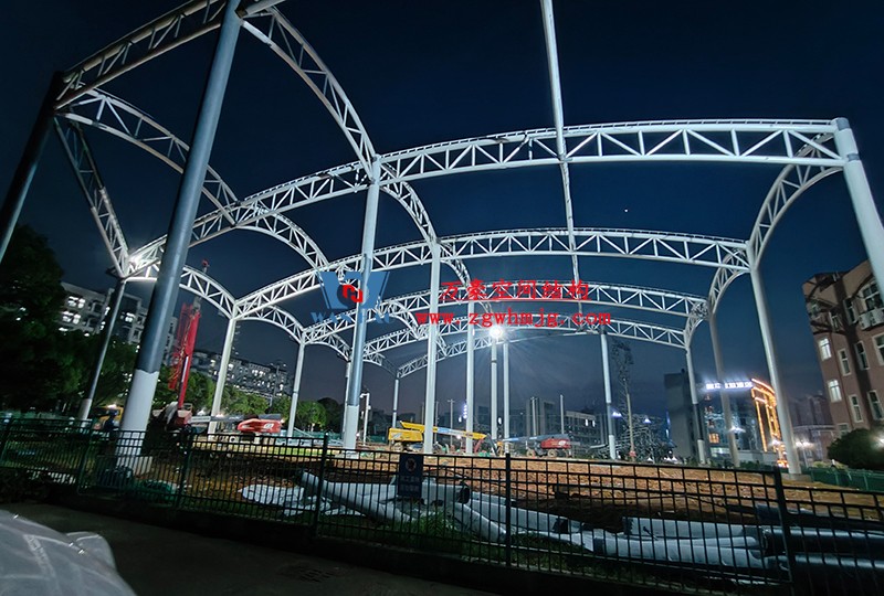 國網(wǎng)江西省電力有限公司培訓(xùn)中心實訓(xùn)基地改造膜結(jié)構(gòu)項目最新施工進(jìn)度