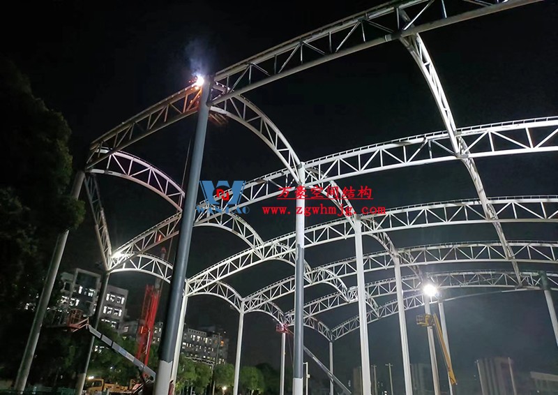 國網(wǎng)江西省電力有限公司培訓(xùn)中心實訓(xùn)基地改造膜結(jié)構(gòu)項目最新施工進(jìn)度