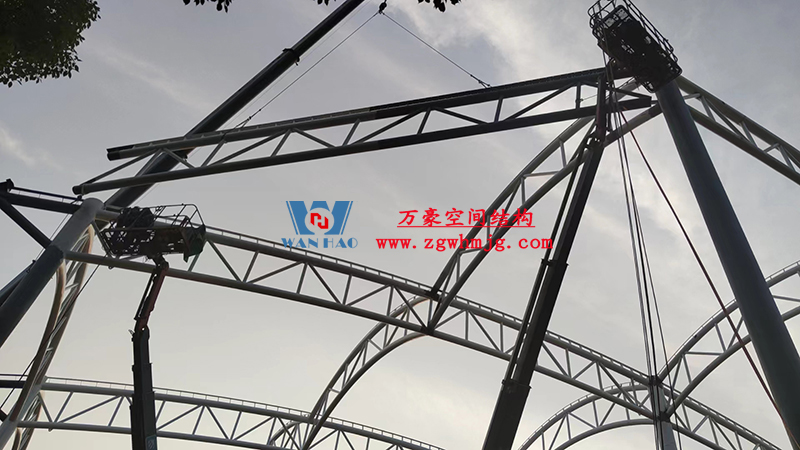 國網(wǎng)江西省電力有限公司培訓(xùn)中心實訓(xùn)基地改造膜結(jié)構(gòu)項目最新施工進(jìn)度