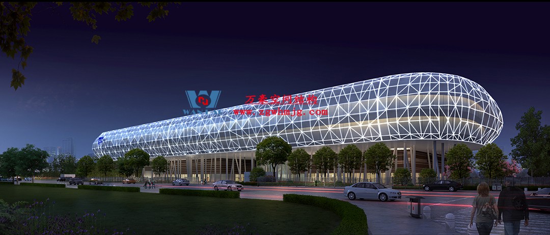 菲仕電機(jī)外立面PTFE網(wǎng)格膜結(jié)構(gòu)項目