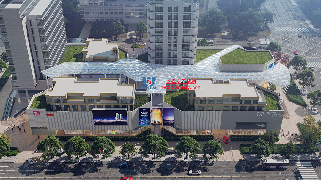 賦含夢幻色彩的商業(yè)街膜結(jié)構(gòu)天幕，即將閃亮登場！