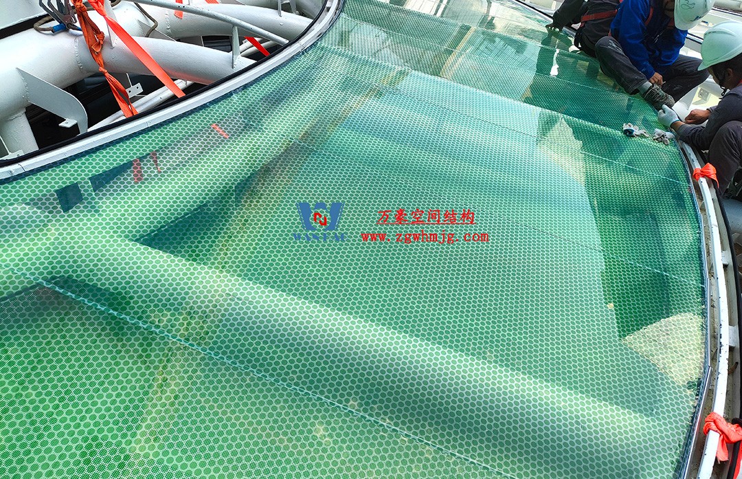 萬豪—杭州博多森谷ETFE氣枕連廊天幕項(xiàng)目迎來新進(jìn)展