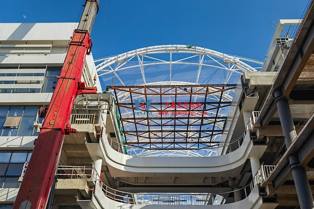 工程進度全速推進，PTFE膜材張拉在即！