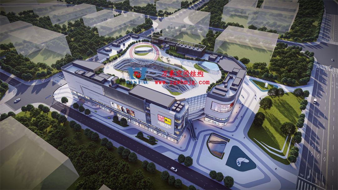 廣州從化鳳凰新天地商業(yè)街天幕項(xiàng)目：ETFE PTFE膜結(jié)構(gòu)打造城市靈動(dòng)