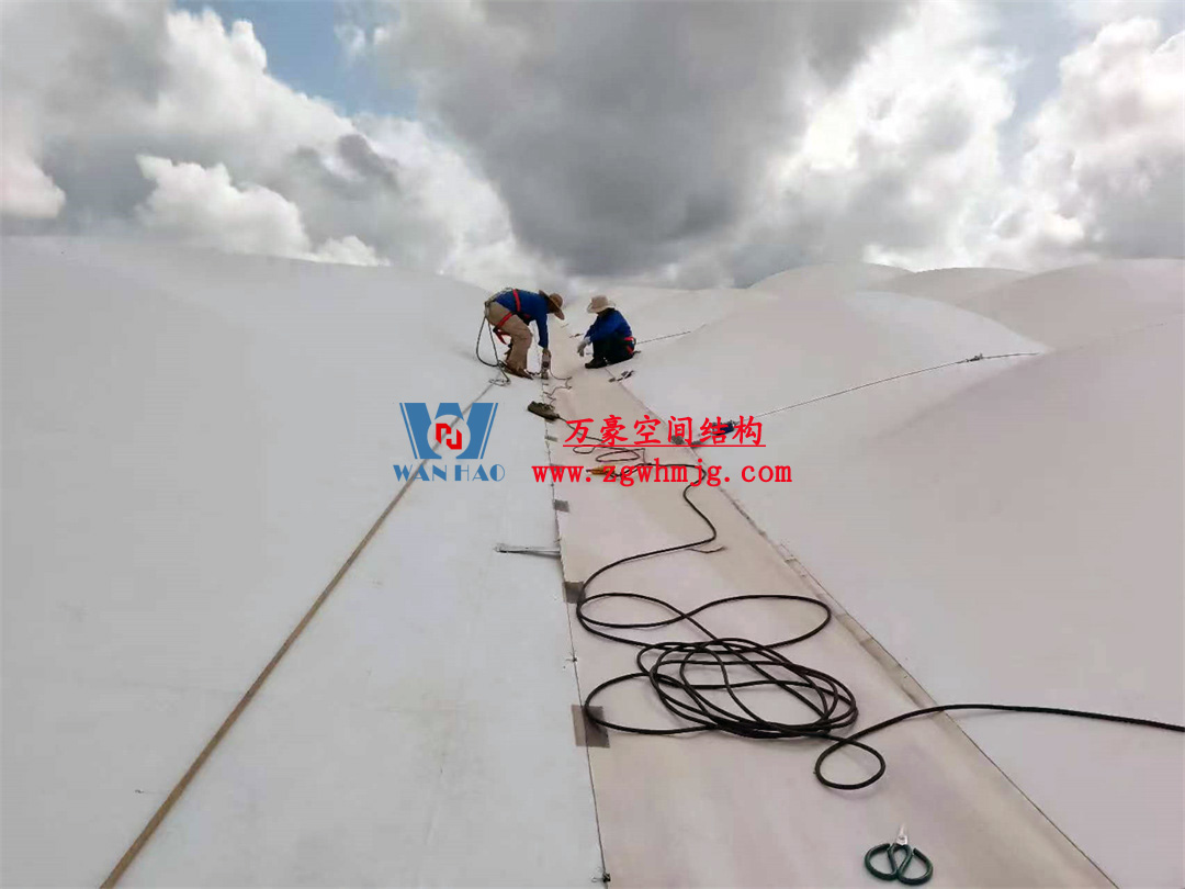 非洲杯肯尼亞體育場PTFE鋼膜結(jié)構(gòu)屋面工程