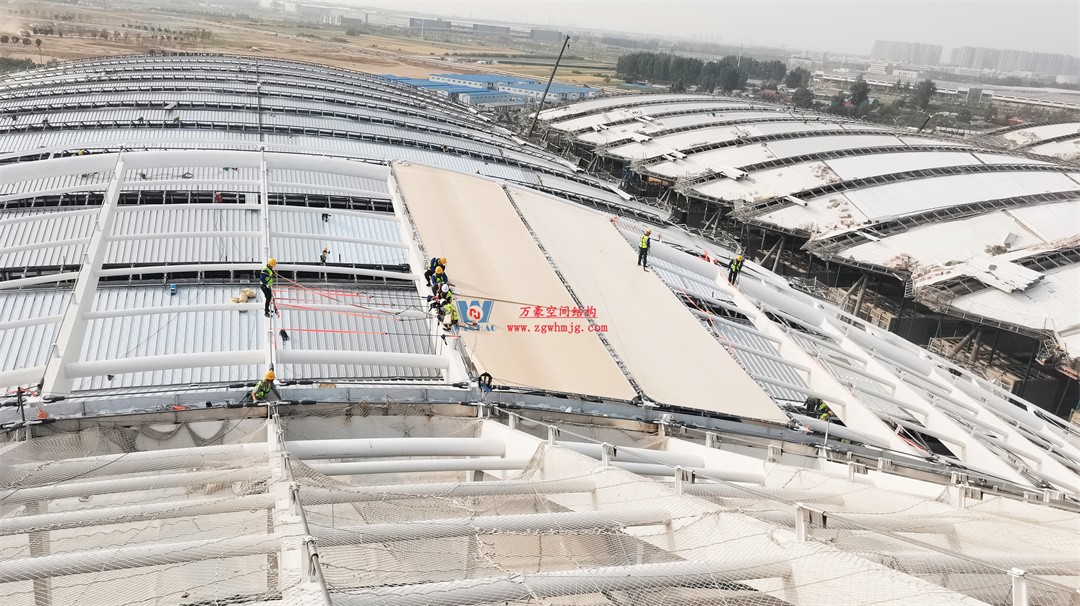 千帆競發(fā)勢(shì)如虹｜中原國際會(huì)展中心膜結(jié)構(gòu)天幕攻堅(jiān)實(shí)錄，擎起中原會(huì)展新地標(biāo)！