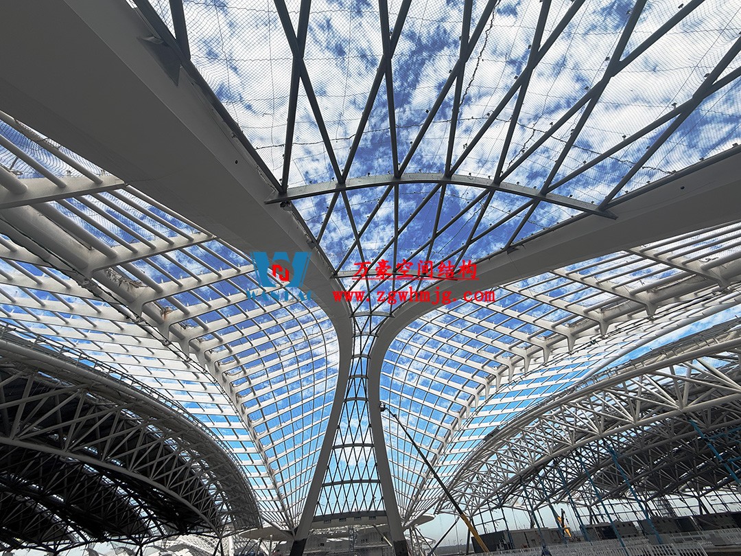 鄭州中原高鐵港數(shù)字展貿城ETFE膜結構 PTFE膜結構項目