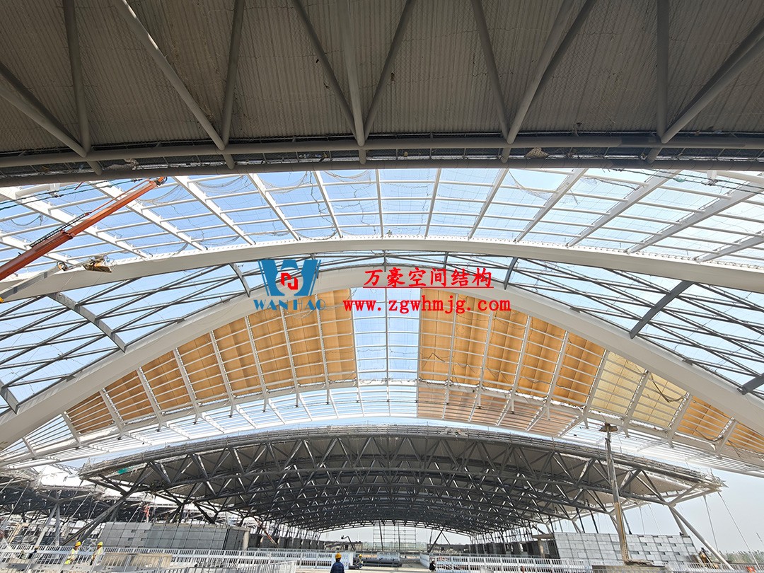 鄭州中原高鐵港數(shù)字展貿城ETFE膜結構 PTFE膜結構項目