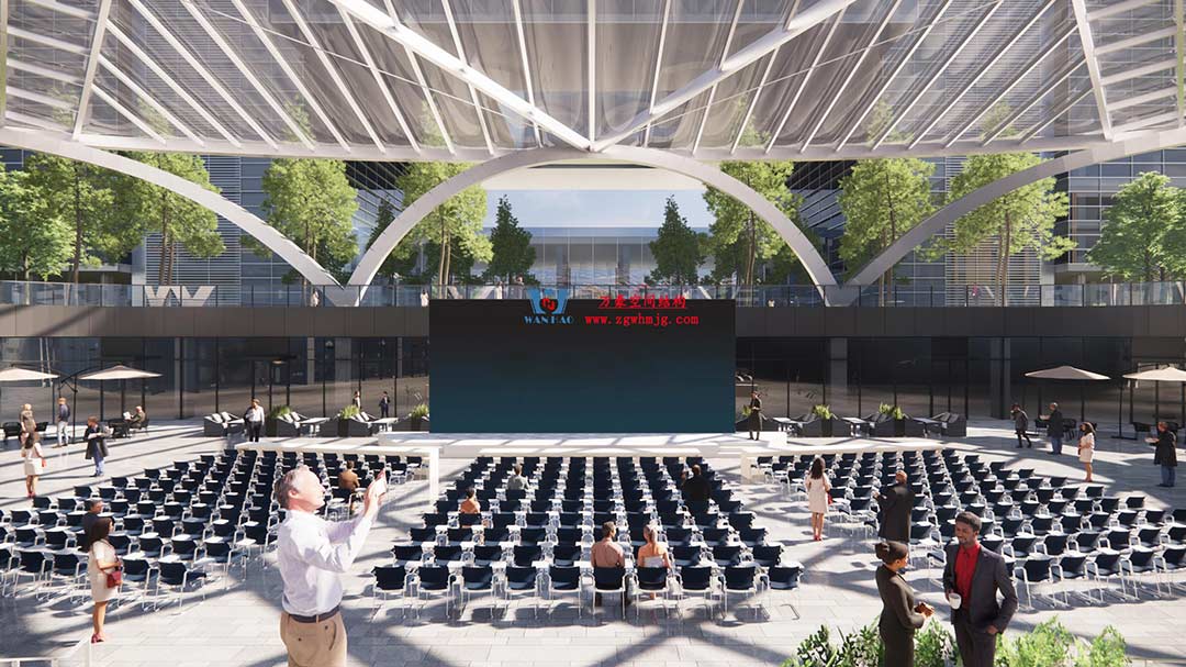 山東高端化工研究院下沉廣場天幕施工邁入關(guān)鍵階段