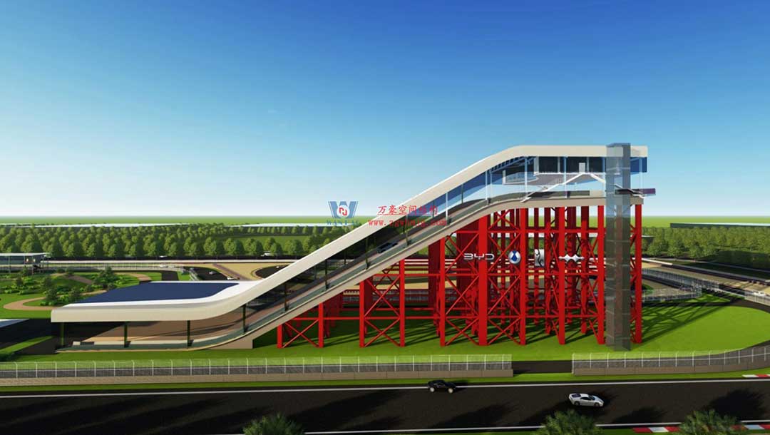 比亞迪賽車場(chǎng)驚現(xiàn)“風(fēng)之翼”！又一座PTFE膜結(jié)構(gòu)干拔沙坡頂棚拔地而起