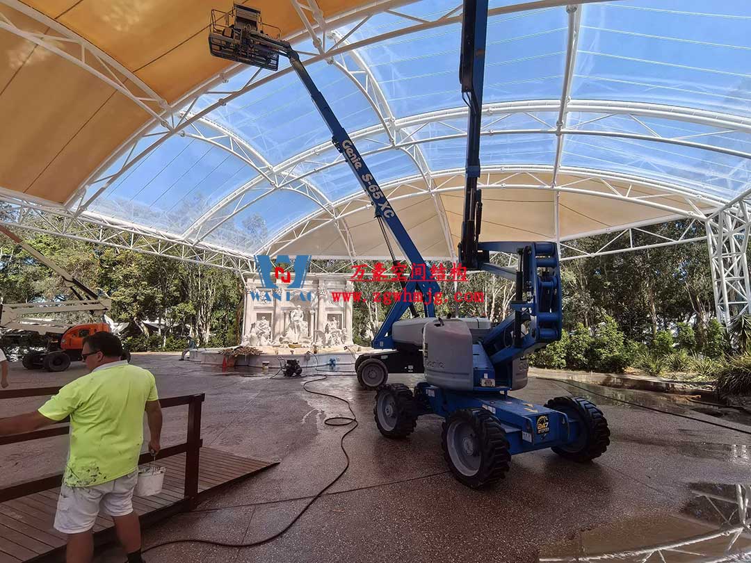 澳大利亞希望島網(wǎng)球中心PTFE膜屋面工程