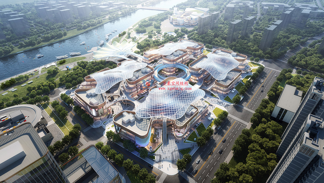 喜報｜浙江萬豪集團成功中標石家莊太平河片區合生匯大型ETFE商業天幕！