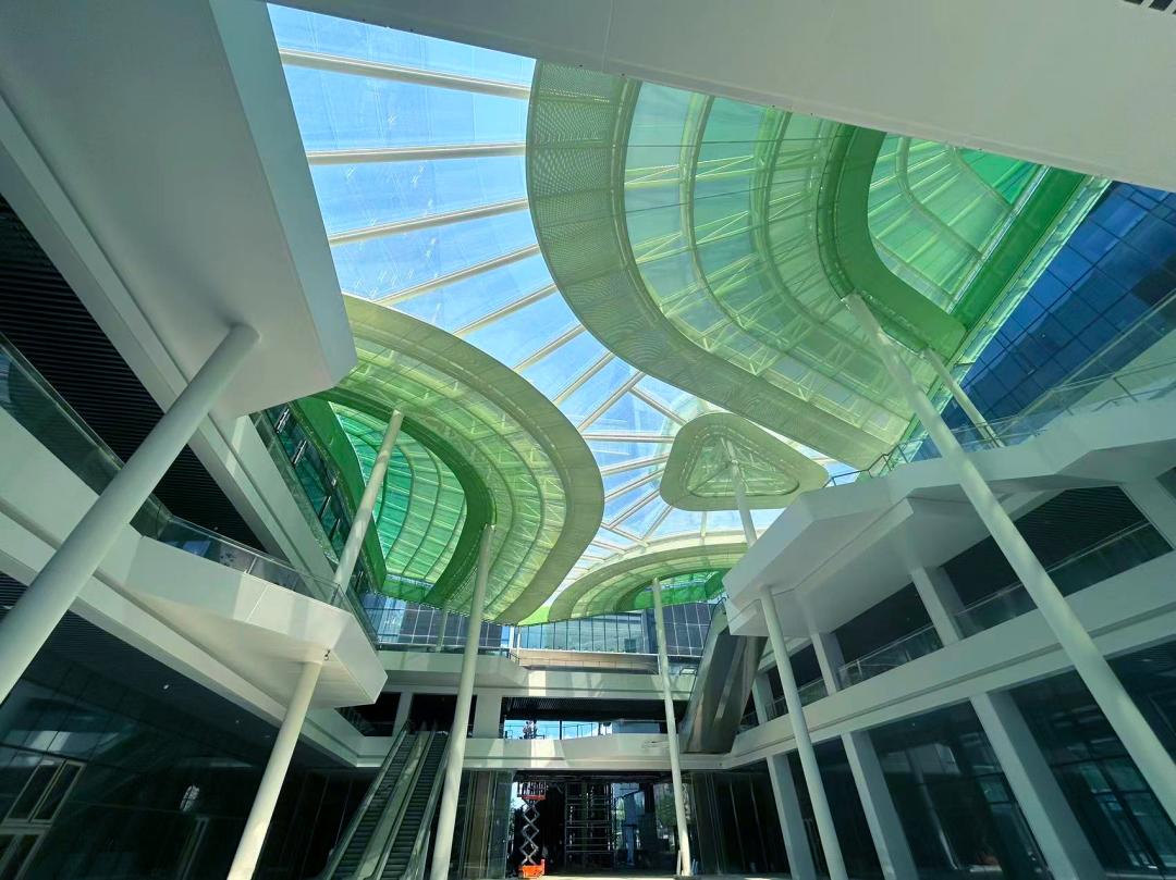 杭州爆紅新地標！鋼膜結(jié)構(gòu)茶香穹頂！