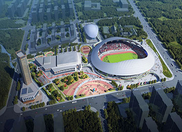 萬(wàn)豪中標(biāo)-山東蓬萊PTFE膜結(jié)構(gòu)體育場(chǎng)