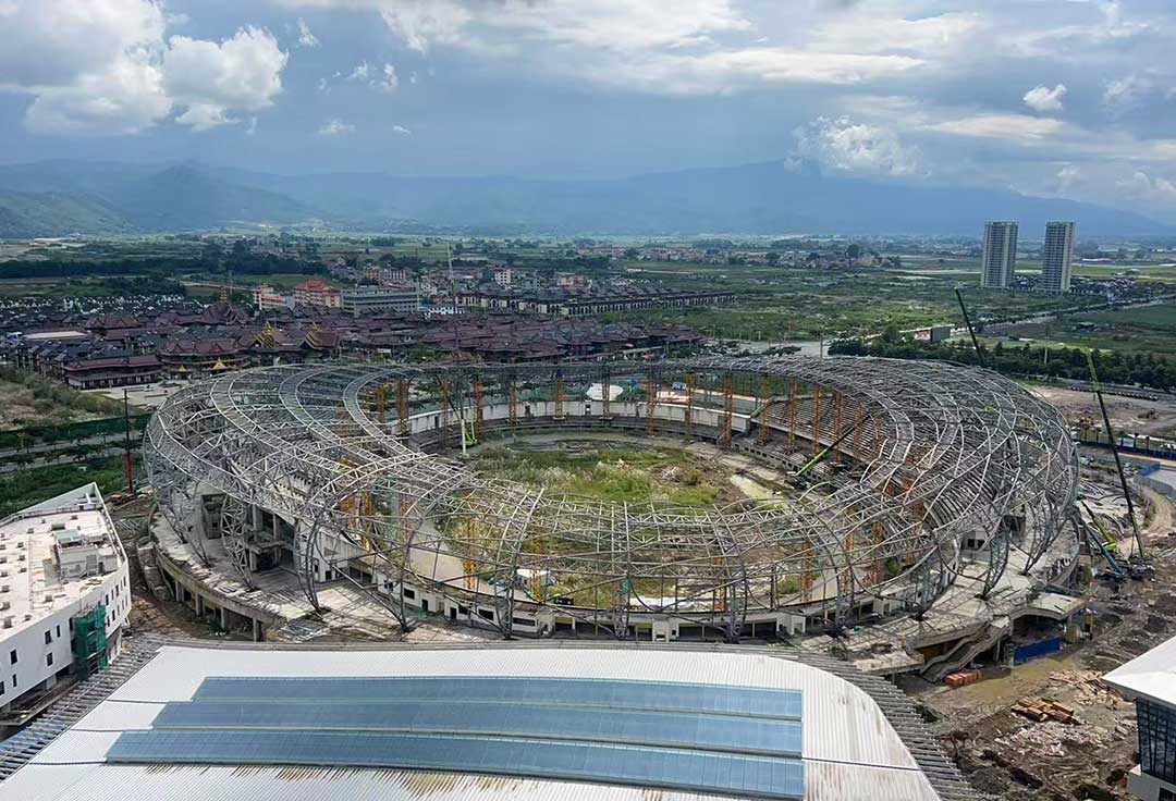 瑞麗國(guó)際文體中心鋼結(jié)構(gòu)工程