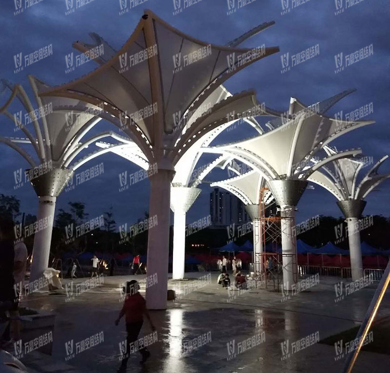 東莞市東江西岸PTFE網格覆膜結構項目