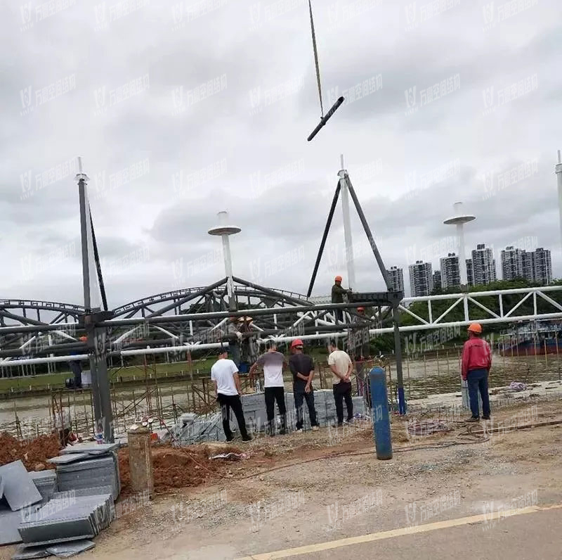 東莞市東江西岸景觀膜結構項目