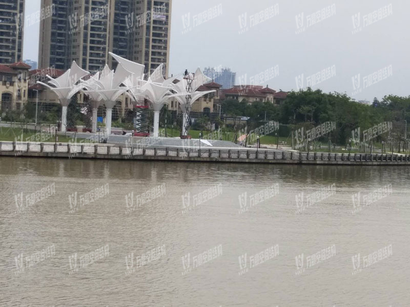 東莞市東江西岸景觀膜結構項目